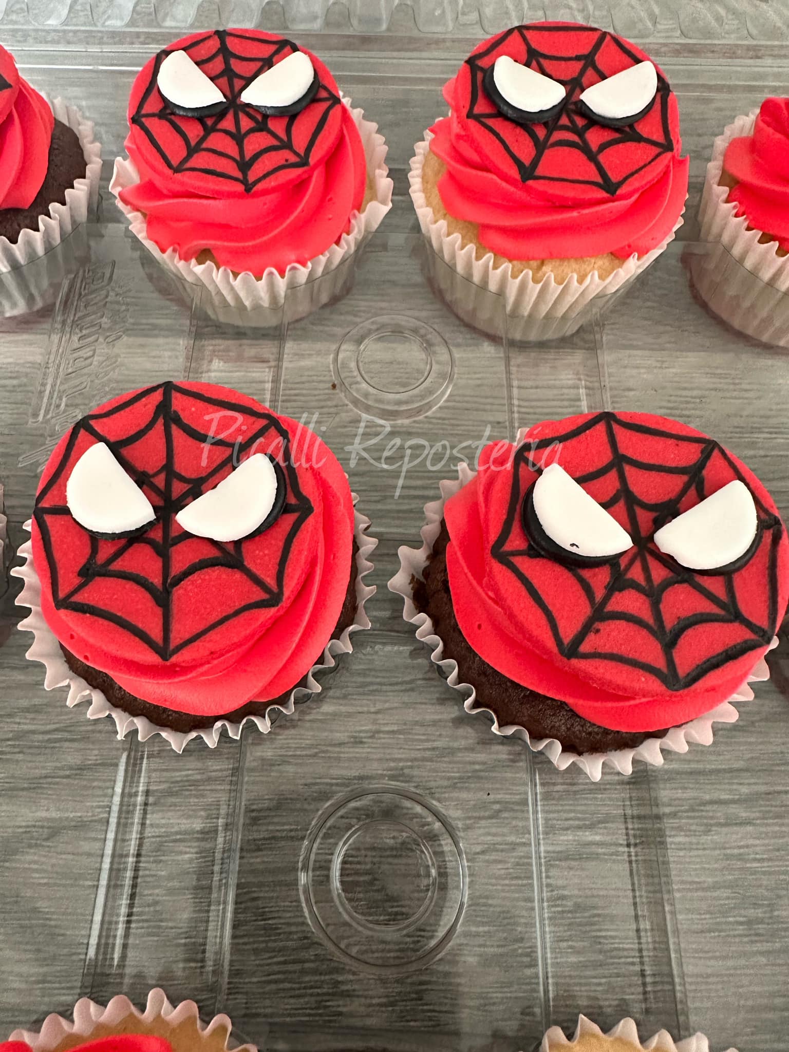 Cupcakes personalizados Spiderman - Picalli